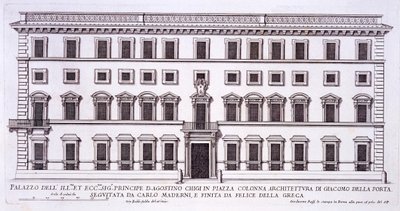 Palazzo Chigi, Piazza Colonna, Rom, aus 